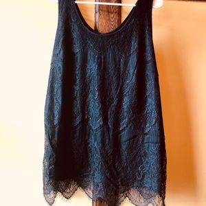 Black lace top